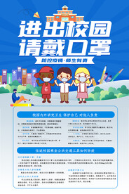 进出校园请戴口罩