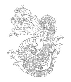 龙线条