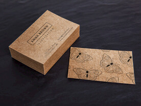 名片卡片样机正反面展示效果图