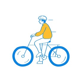 骑自行车