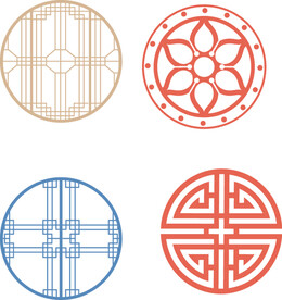AI矢量花纹素材