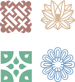 AI矢量花纹素材