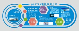 大气时尚企业文化墙设计