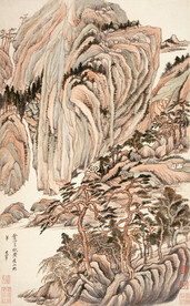  山水画  