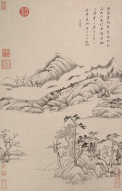  山水画  
