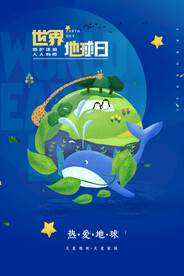 世界地球日海报