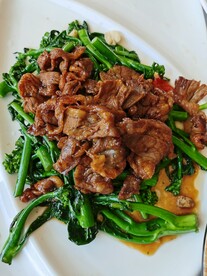 芥蓝炒牛肉