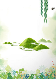清明节海报模板PSD