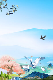 清明节海报模板PSD