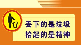 禁止乱丢垃圾提示牌标识设计
