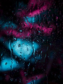 玻璃雨痕素材