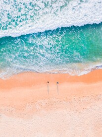 沙滩海浪摄影