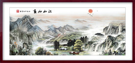 国画山水江山如画