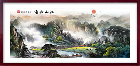 国画山水江山如画