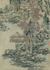  山水画  