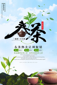 唯美大气春茶上市上新茶叶宣传