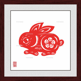 剪纸兔子