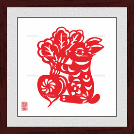 剪纸兔子