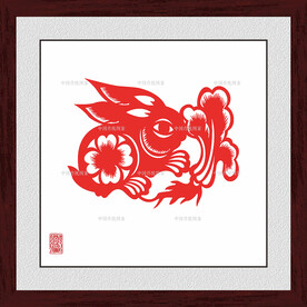 剪纸兔子