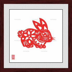 剪纸兔子