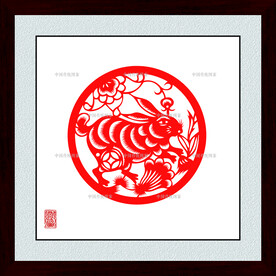 剪纸兔子