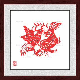 剪纸兔子