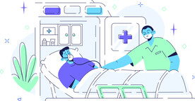 救护车里的病人