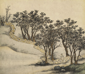 水墨画  