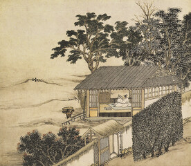 水墨画  