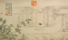 唐伯虎画作  