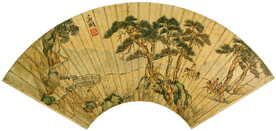  山水画  