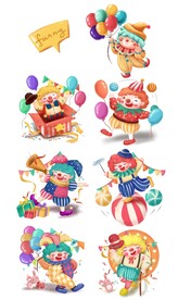 小丑愚人节游乐欢乐分层文件高清