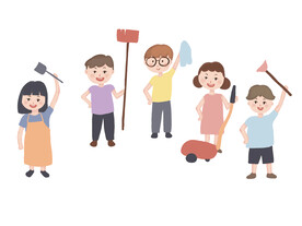 五一同学搞卫生