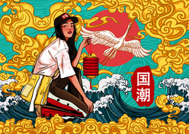 国潮海报设计图片