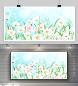 唯美花背景