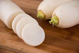 切片白萝卜蔬菜