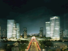 商业大楼夜景效果