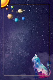  创意星空合成海报图片 