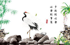 清幽兰花挂画