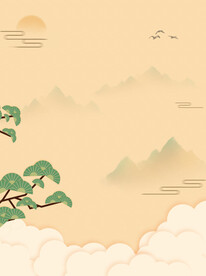 简约国潮背景