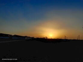 乡村日出日落