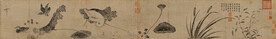  池塘秋晚图
