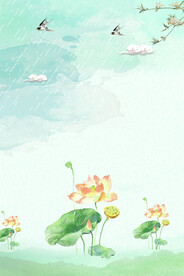 谷雨海报PSD素材
