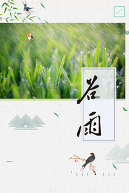 谷雨海报PSD素材