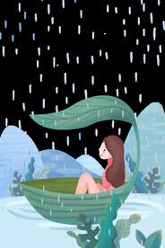 谷雨海报PSD素材