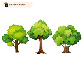 大树插画矢量素材