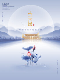 立夏夏至海报