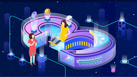 2.5D 数字科技插画