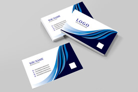 蓝色名片