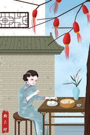 复古旗袍女装图片